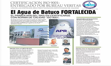 readmetro.com "Medidores Inteligentes, nueva Tecnología". El Agua de Batuco Fortalecida.